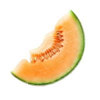 AI generated Fresh Melon Slice Isolated on Transparent Background png