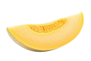 AI generated Fresh Melon Slice on Transparent Background png