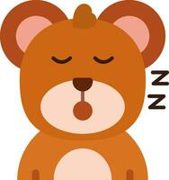 Sleep Line Filled Icon vector