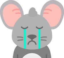 Cry Line Filled Icon vector