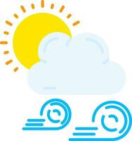 Weather Line Filled Icon vector