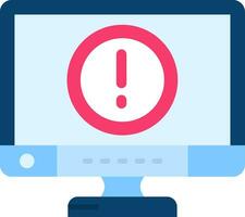 Error Line Filled Icon vector