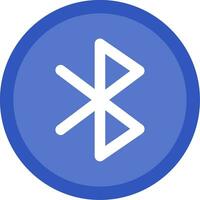 Bluetooth línea lleno icono vector