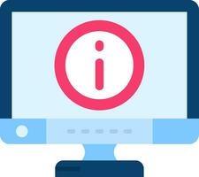 Info Line Filled Icon vector