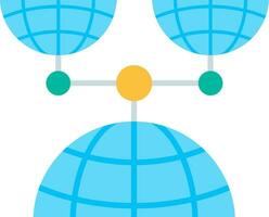 Internet Line Filled Icon vector