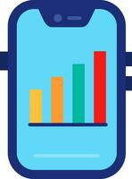 Signal Line Filled Icon vector