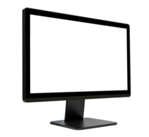 AI generated Modern Computer Monitor on Transparent Background png