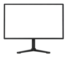 AI generated Modern Computer Monitor on Transparent Background png