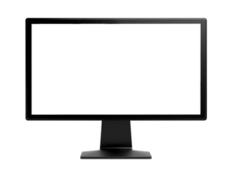 ai généré lisse moderne ordinateur moniteur sur transparent png