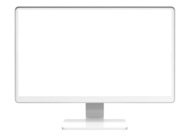 AI generated Sleek Modern Computer Monitor Isolated png