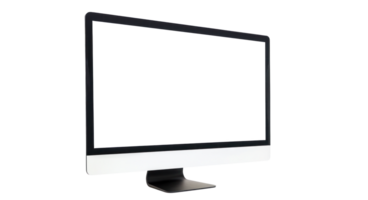 AI generated Modern Computer Monitor Isolated on Transparent png