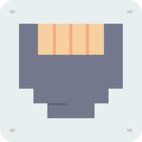 Ethernet Line Filled Icon vector