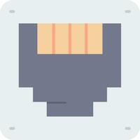 Ethernet Line Filled Icon vector