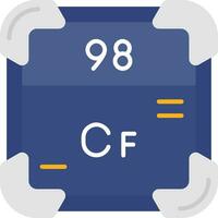 Californium Line Filled Icon vector