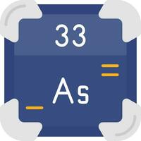 Arsenic Line Filled Icon vector