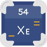 Xenon Line Filled Icon vector