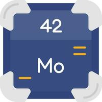 Molybdenum Line Filled Icon vector