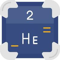 Helium Line Filled Icon vector