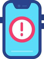Error Line Filled Icon vector