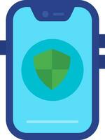 Shield Line Filled Icon vector