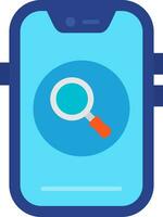 Search Line Filled Icon vector