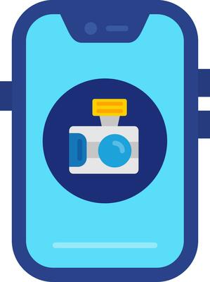 Camera Line Filled Icon