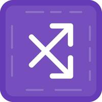 Intersect Line Filled Icon vector