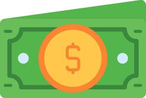 Dollar Line Filled Icon vector