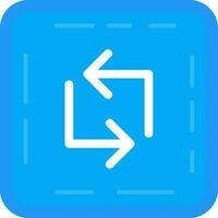 Loop Line Filled Icon vector