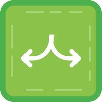 Shuffle Line Filled Icon vector