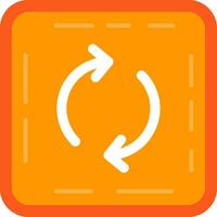 Loop Line Filled Icon vector