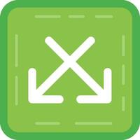Intersect Line Filled Icon vector