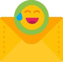 emoji línea lleno icono vector