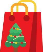 Gift bag Line Filled Icon vector