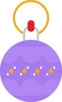 Bauble Line Filled Icon vector