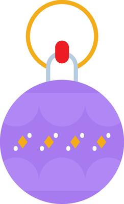 Bauble Line Filled Icon