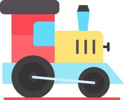 Toy train Line Filled Icon vector