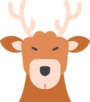 Deer Line Filled Icon vector