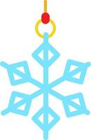 Snowflake Line Filled Icon vector