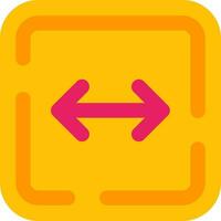 Left and right arrow Line Filled Icon vector