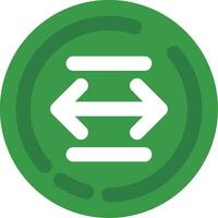 Left and right arrow Line Filled Icon vector