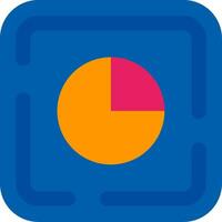 Pie chart Line Filled Icon vector