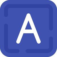 Letter a Line Filled Icon vector