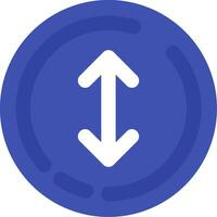 Up and down arrow Line Filled Icon vector