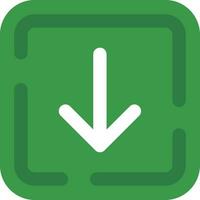 Down arrow Line Filled Icon vector