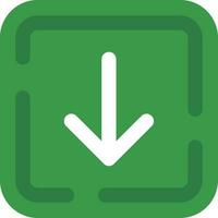 Down arrow Line Filled Icon vector