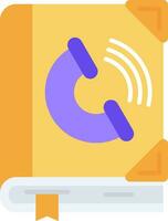 Contact Line Filled Icon vector