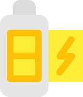 Battery half Line Filled Icon vector