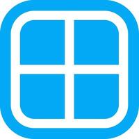 Layout Line Filled Icon vector