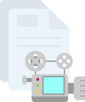 Video Line Filled Icon vector